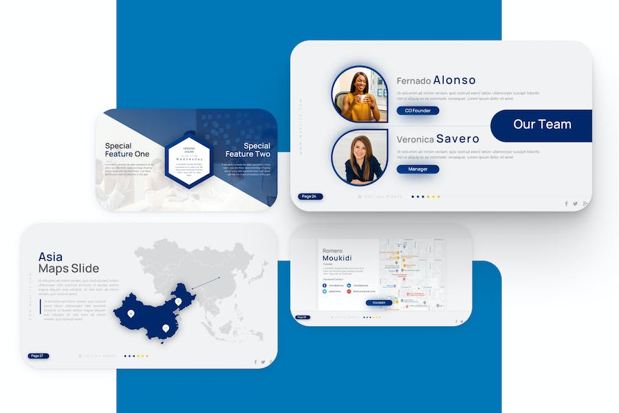 现代极简主义商业计划企业合作商务通用国外PPT模板 - 顶尖PPT