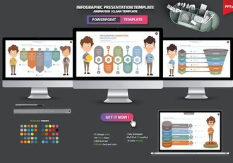 信息图表展示数据可视化方案Keynote模板 - 顶尖PPT