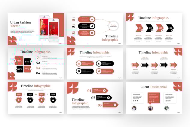 时尚服装品牌推广展示PPT模板 - 顶尖PPT