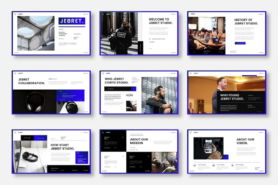 商务企业品牌建设讲述Keynote模板 - 顶尖PPT