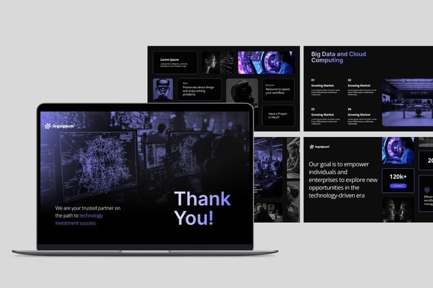 AI人工智能技术PPT模板 - 顶尖PPT