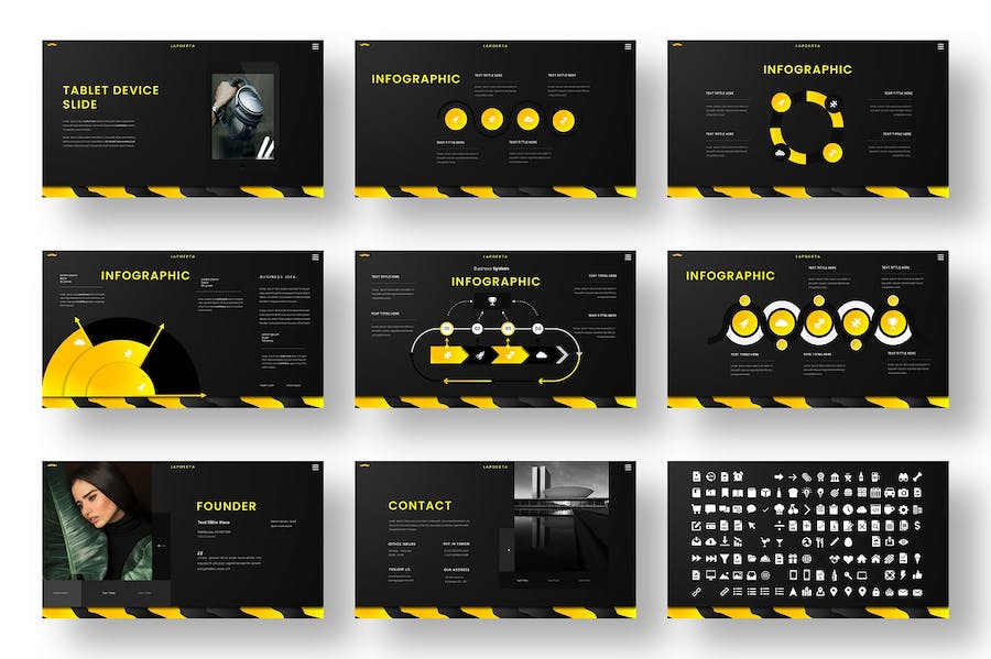 商务风格品牌展示PPT模板 - 顶尖PPT