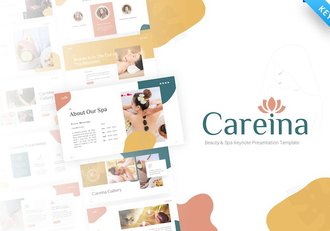 水疗和美容美体女性养生keynote模板 - 顶尖PPT