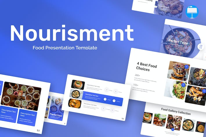食品展示特色餐饮美食宣传keynote模板 - 顶尖PPT