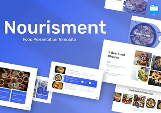 食品展示特色餐饮美食宣传keynote模板 - 顶尖PPT