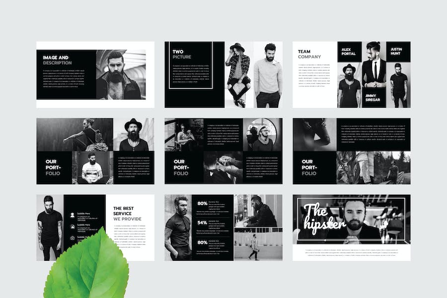 黑色极简风格keynote模板 - 顶尖PPT