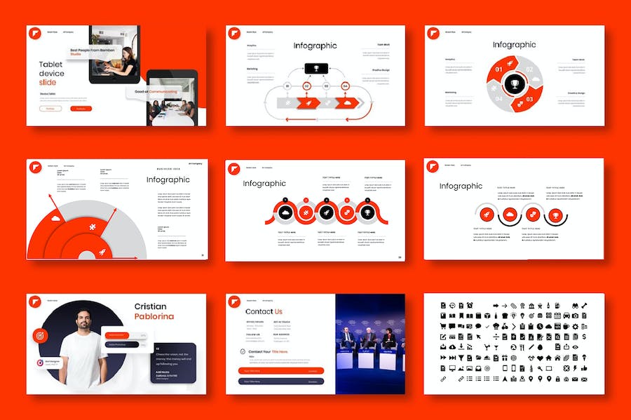 商务商业公司团队业务合作展示国外通用PPT模板 - 顶尖PPT