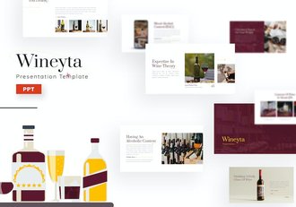 优雅风格展示PPT模板 - 顶尖PPT