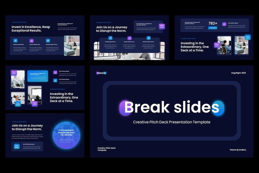 创意设计项目提案路演PPT模板 - 顶尖PPT