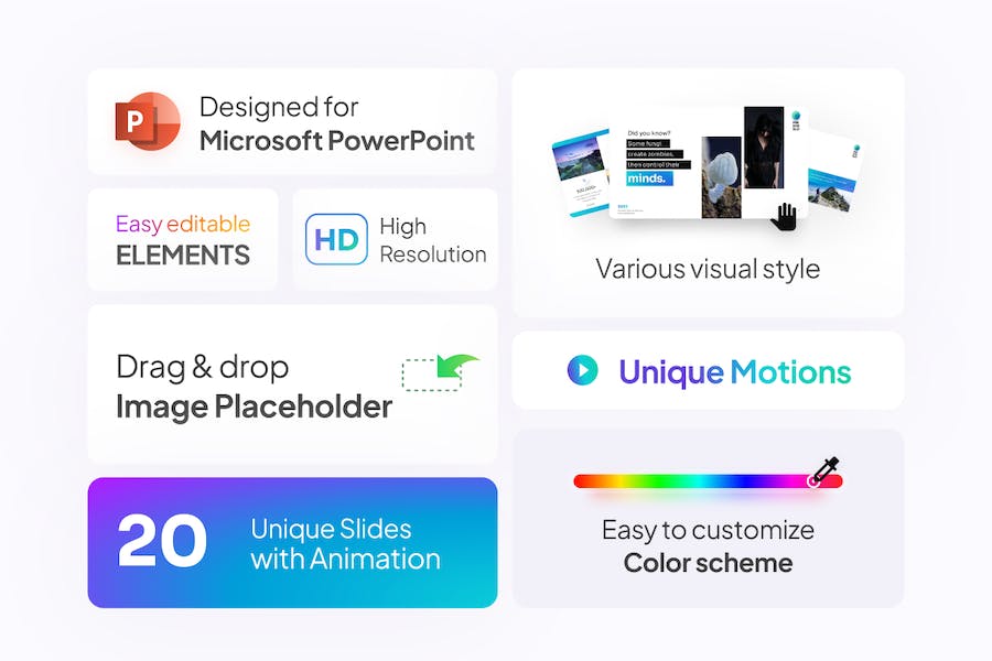 大气简约图片摄影展示旅游景点介绍宣传PPT模板 - 顶尖PPT