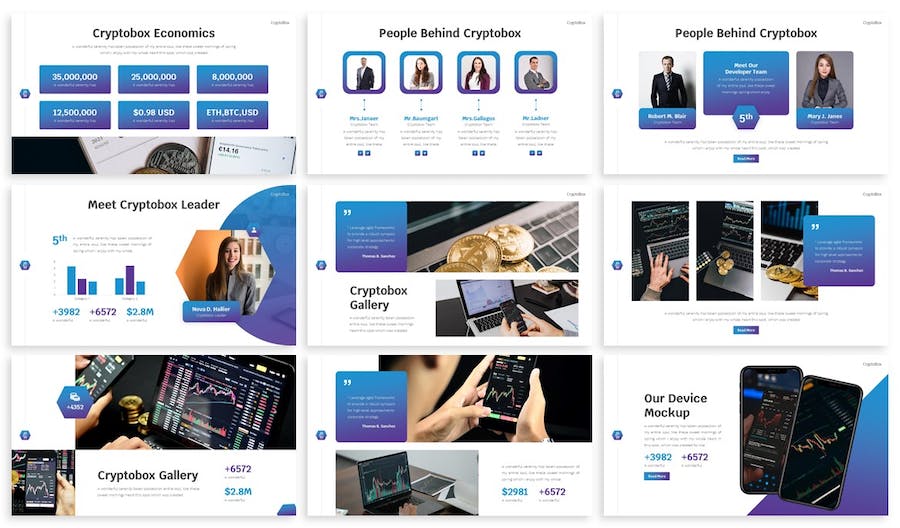 加密货币PowerPoint模板 - 顶尖PPT