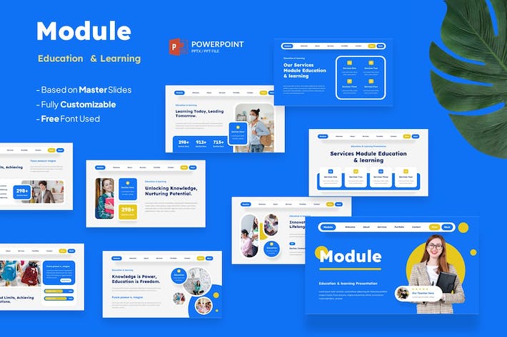 教育培训单元学习课程PPT模板 - 顶尖PPT