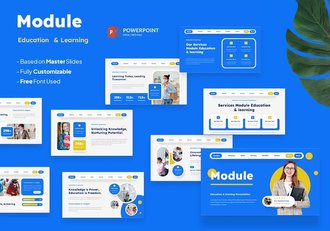 教育培训单元学习课程PPT模板 - 顶尖PPT