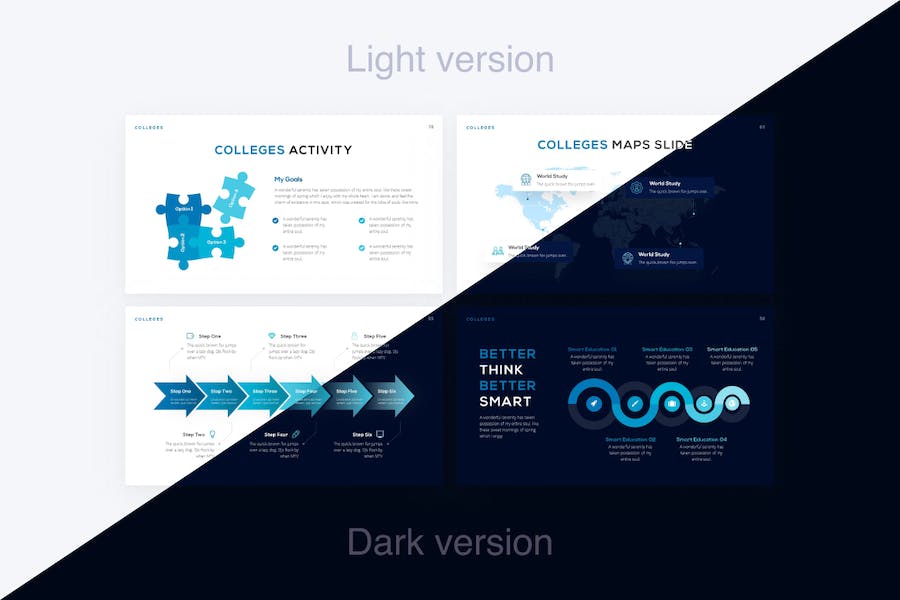 学院专业教育教学机构PPT模板 - 顶尖PPT
