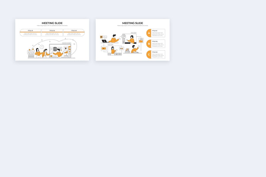 商务会议流程数据信息图表PPT模板 - 顶尖PPT