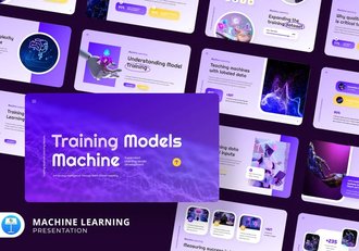 机器学习数据分析应用Keynote模板 - 顶尖PPT