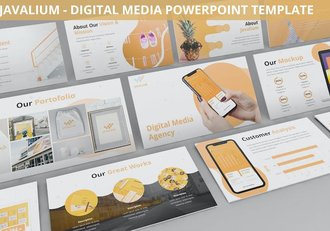 数字媒体内容展示传播推广PPT模板 - 顶尖PPT