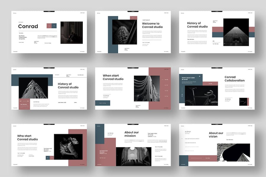 商务风格企业介绍展示通用keynote模板 - 顶尖PPT