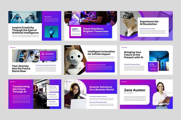 人工智能AI主题keynote模板 - 顶尖PPT