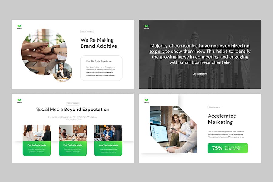 创意设计作品集视觉展示Keynote模板 - 顶尖PPT