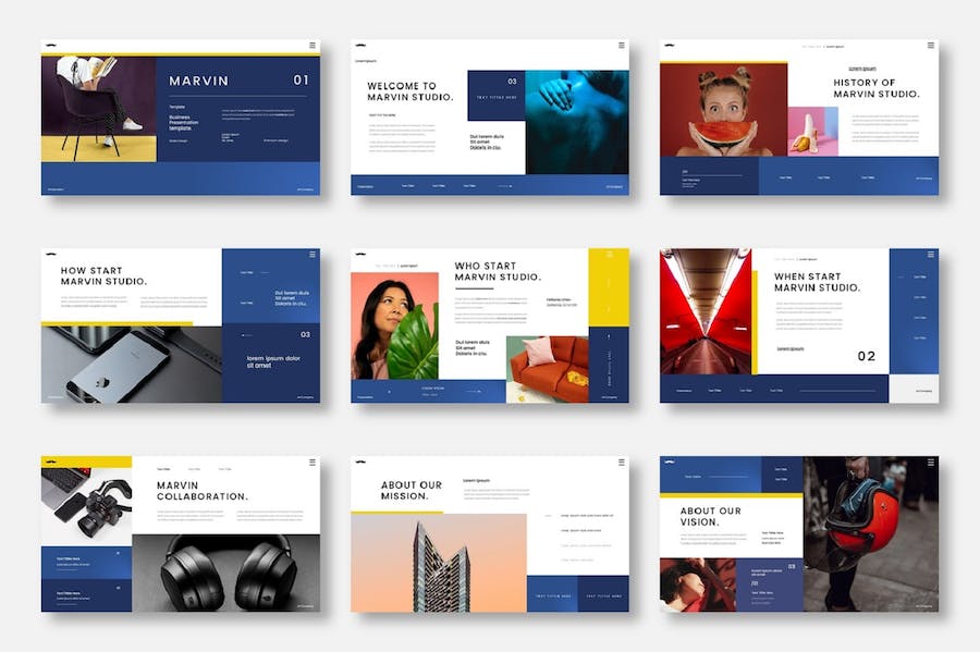 商务风设计展示PPT模板 - 顶尖PPT