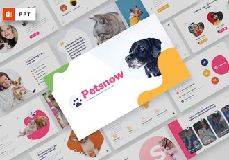 宠物护理宠物商店PPT模板 - 顶尖PPT