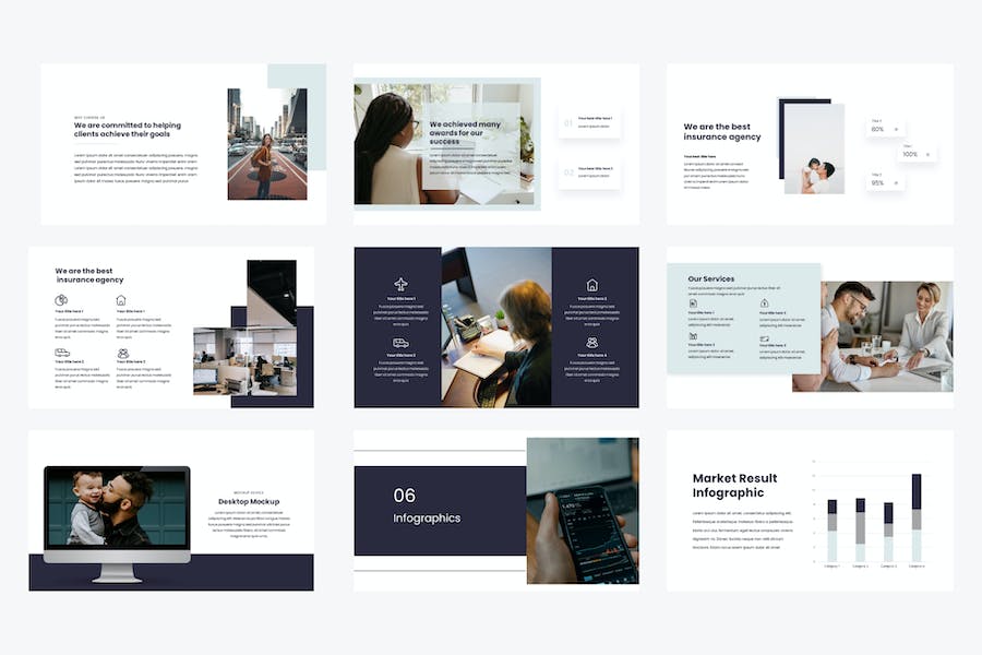 保险产品介绍公司业务展示客户方案PPT模板 - 顶尖PPT