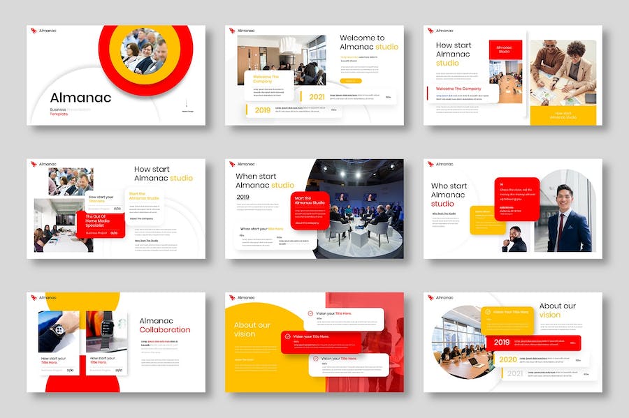 欧美商务年终总结会议keynote模板 - 顶尖PPT