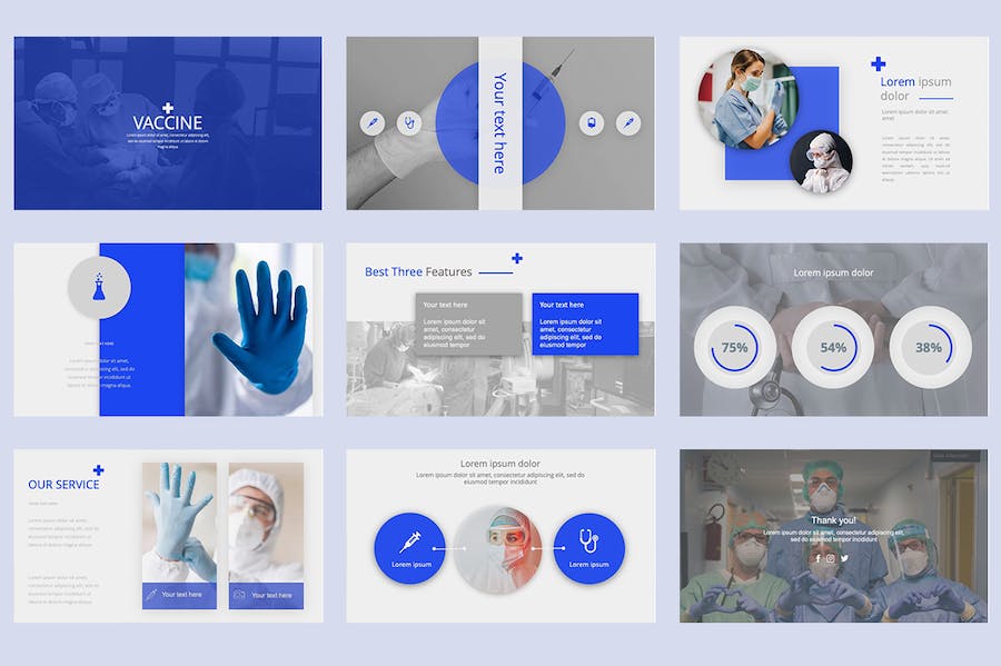 医药医学研究报告展示PPT模板 - 顶尖PPT