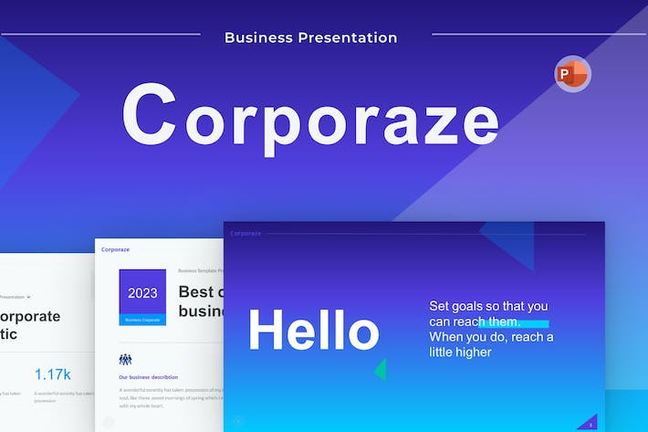 蓝色公司介绍企业合作商业计划多用途商业PPT模板 - 顶尖PPT