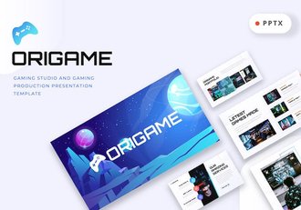 游戏工作室进行项目展示方案汇报PPT模板 - 顶尖PPT