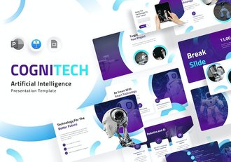 认知技术人工智能方案Keynote模板 - 顶尖PPT