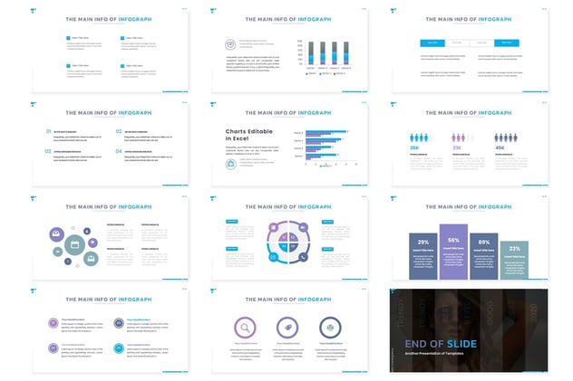 蓝色商务风格工作计划汇报PPT模板 - 顶尖PPT