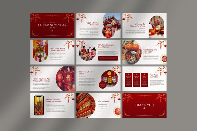 农历新年年会讲话致辞方案Keynote模板 - 顶尖PPT