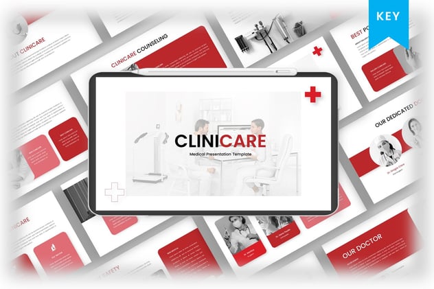 诊所医疗医学主题keynote模板 - 顶尖PPT