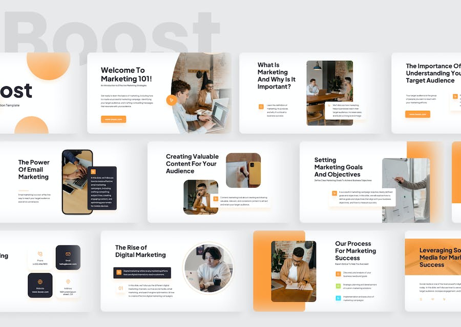 营销推广策略增长方案Keynote模板 - 顶尖PPT