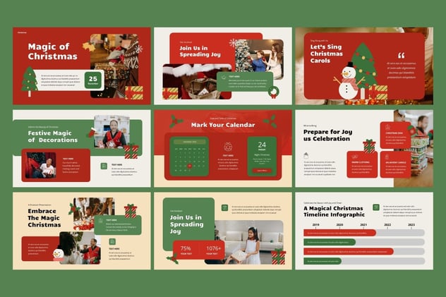 圣诞节魔幻活动演讲推介Keynote模板 - 顶尖PPT