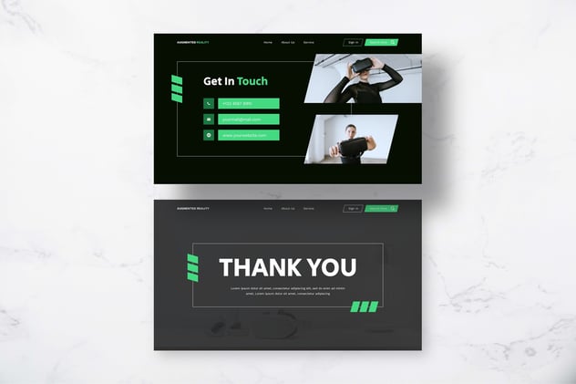 增强现实AR技术主题PPT模板 - 顶尖PPT