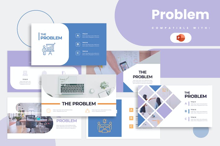 商业问题诊断解决方案信息图形PPT模板 - 顶尖PPT