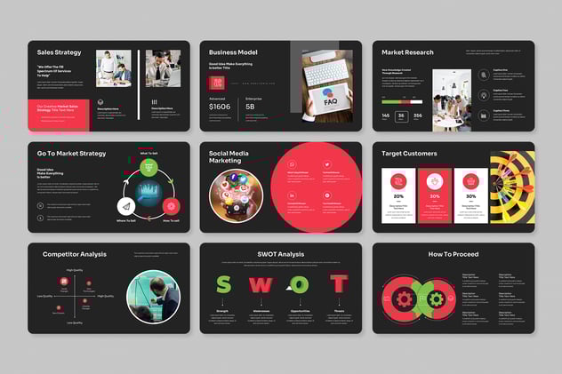 商业计划工作总结keynote模板 - 顶尖PPT