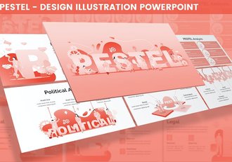 粉彩设计艺术风格插画PPT模板 - 顶尖PPT