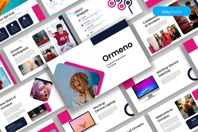 创意设计作品展示方案Keynote模板 - 顶尖PPT