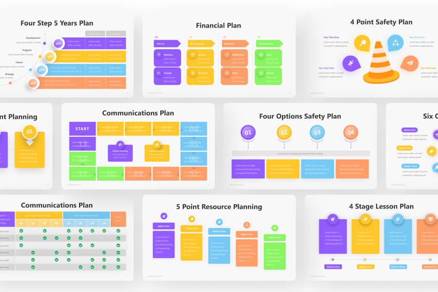 项目日程计划信息图表PPT模板 - 顶尖PPT