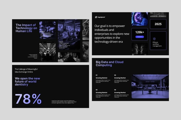 AI人工智能技术PPT模板 - 顶尖PPT