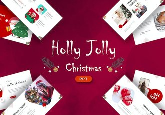 创意卡通风格圣诞节活动策划数据分析PPT模板 - 顶尖PPT