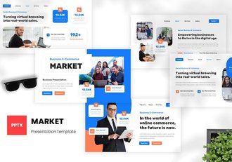 电商平台商业运营方案PPT模板 - 顶尖PPT