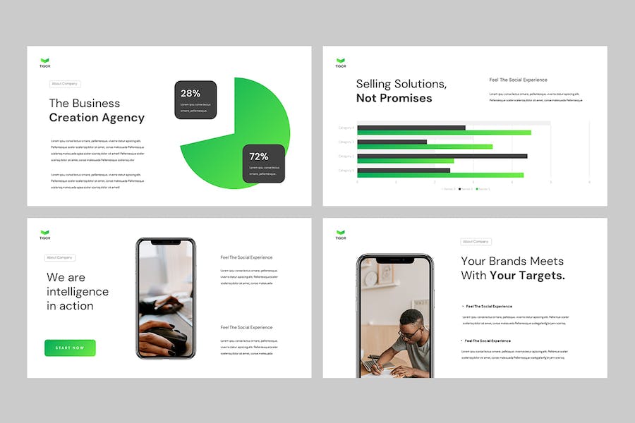 创意设计作品集视觉展示Keynote模板 - 顶尖PPT