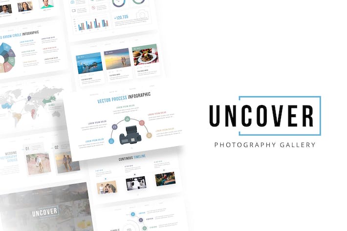 全球旅游度假摄影PPT模板 - 顶尖PPT