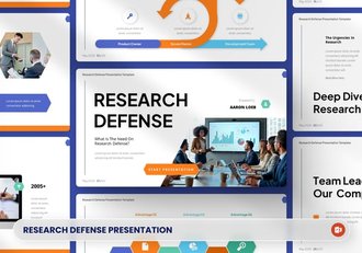企业战略研究防御PPT模板 - 顶尖PPT