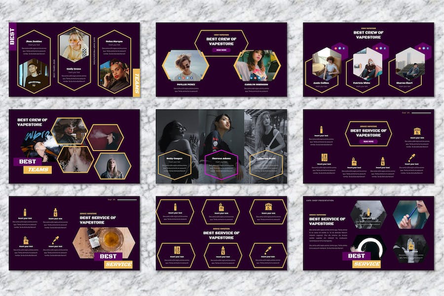 电子烟产品介绍展示PPT模板 - 顶尖PPT